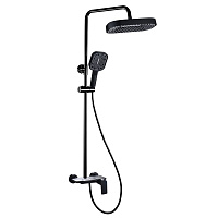 Душевая стойка ALMAes Ares ALS-615-10 черный матовый