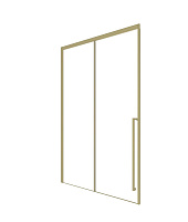 Душевая дверь Timo TDSS-140/17C-8R T54R 140x200 прозрачное/золото матовое