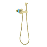 Гигиенический душ со смесителем Aquatek Оберон AQ1024BG золото шлифованное