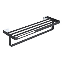 Полотенцедержатель Boheme Q 10947-CR-B 60 хром/черный