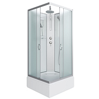 Душевая кабина Niagara Classic NG-1108-14BKT 90x90x90 стекло матовое/профиль серебро