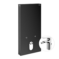 Система инсталляции WasserKRAFT Naab 86BDT.050.BL.SQ3206 для биде, со смесителем, черный