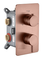 Смеситель Boheme Cell 135-3-CB для душа, брашированная медь