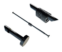 Карниз для ванны WasserKRAFT Elbe SC-721121 черный матовый