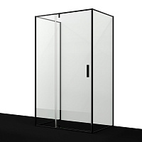 Душевой уголок WasserKRAFT Elbe 74P 74P25 120x80 прозрачное, черный