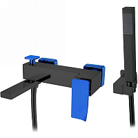 Смеситель Boheme Q 143-BUW.2 для ванны, черный/синий