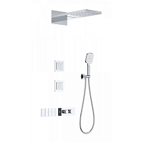 Душевая система Wonzon & Woghand WW-D4538-A-CR с термостатом, хром
