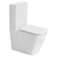 Унитаз-компакт ABBER Rechteck AC1210TMW Торнадо, белый матовый