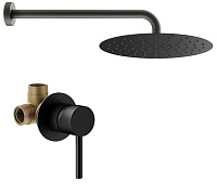 Душевой комплект Plumberia Selection Ixo KITXO01NO для ванны, черный матовый