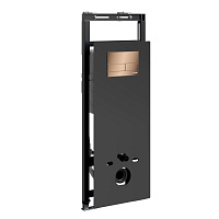 Система инсталляции WasserKRAFT Salm 27TLT.010.ME.BL.RG04 для унитаза, золото розовое