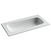 Раковина накладная Ceramicanova Grace CN7019wx 91x45,7x13,7 без отв. под смес., белый