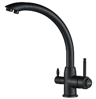 Смеситель Zorg Steel Hammer SH 699 BLACK для кухонной мойки, черный