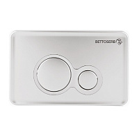 Кнопка смыва Bettoserb Twin 40006464 хром