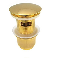 Донный клапан Remer 905CC2114DO для раковины, золото глянцевое