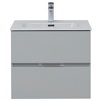 Тумба под раковину Aquanet Алвита New 00277512 60 2 ящика, серый