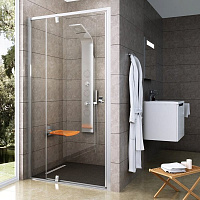 Душевая дверь в нишу Ravak Pivot PDOP2-100 03GA0101Z1 Transparent, белый/белый