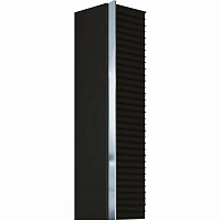 Шкаф-пенал Armadi Art Canale 846-BCR без ножек, черный/хром