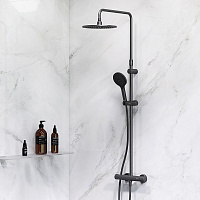 Душевая стойка AM.PM Like F0780422 с термостатом, черный