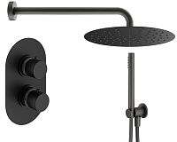 Душевой комплект Plumberia Selection Ixo KITXOT18NO для ванны, черный матовый