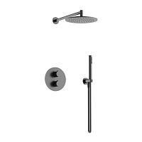 Душевой комплект Sancos Etna SC9010GG вороненая сталь