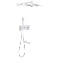 Душевой комплект ABBER Daheim AF8217W белый матовый