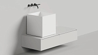 Раковина накладная Salini Armonia Square 03 130513G S-Sense 45x45 белый глянцевый