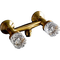 Смеситель Boheme Crystal 314-CRST для душа, бронза