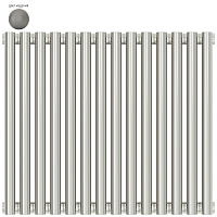 Отопительный радиатор Сунержа Эстет 9007-0302-5014 50x63 14 секций, серо-алюминиевый