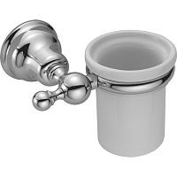 Стакан Huber Croisette 4020.01H.AC никель матовый/керамика