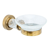 Мыльница Boheme Murano Cristal 10903-CRST-BR настенная, бронза