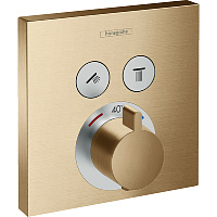 Термостат Hansgrohe ShowerSelect 15763140 для душа, шлифованная бронза