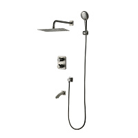 Душевой комплект Lemark Bronx LM3742GM графит