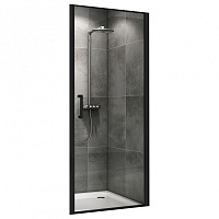 Душевая дверь ABBER Sonnenstrand AG04080B прозрачное/черный