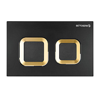 Кнопка смыва Bettoserb Smart 40006489 черный матовый/золото