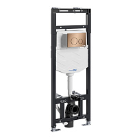 Система инсталляции WasserKRAFT Alme 15TLT.010.ME.RG02 для унитаза, золото розовое