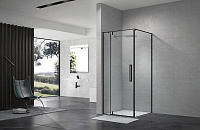 Душевой уголок Terminus Альба 03 3EW90х90B 90х90 чёрный матовый