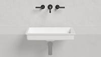 Раковина встраиваемая Salini Marea 14 1802214M S-Stone 60x40 белый матовый