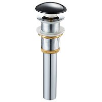 Донный клапан SantiLine SL-103 с переливом черный