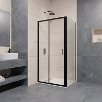 Душевой уголок RGW Passage 410874102-14 100x120x195 стекло прозрачное/профиль черный