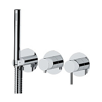 Смеситель Remer X Style X97D3P для ванны с душем, на 3 выхода, хром