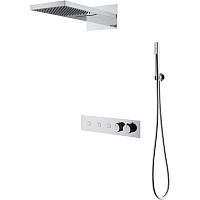 Душевой комплект Boheme Fusion 131-CR для душа, с термостатом, хром