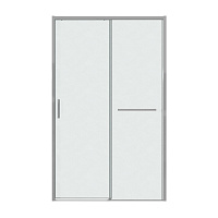 Душевая дверь Grossman Style 100.K33.05.130.10.02 128-131x195 шиншилла/хром