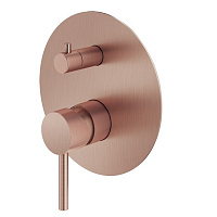 Смеситель Plumberia Selection Ixo XO1901RS для душа, на 2-3 выхода(внешняя часть), медь брашированная