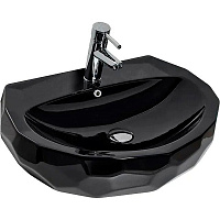 Раковина на столешницу beWash Bekinger 87601106 60x45x15 черный глянцевый