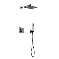 Душевой комплект Sancos Linn SC9022GG вороненая сталь