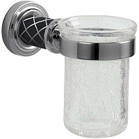 Стакан Boheme Murano 10904-B-CR для зубных щеток, хром/черный