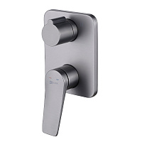 Смеситель Lemark Bronx LM3727GM для ванны и душа, графит
