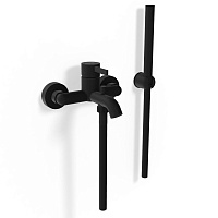 Смеситель Remer Metrica MC02NO для ванны с душем, черный матовый