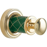 Крючок Boheme Murano 10906-GR-G золото/бирюзовый