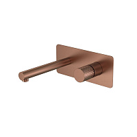 Смеситель Boheme Stick 125-BRB для раковины, ручка Diamond, брашированная бронза
